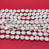 Natural Freshwater Pearl Button Pearl Bead 11-12mm