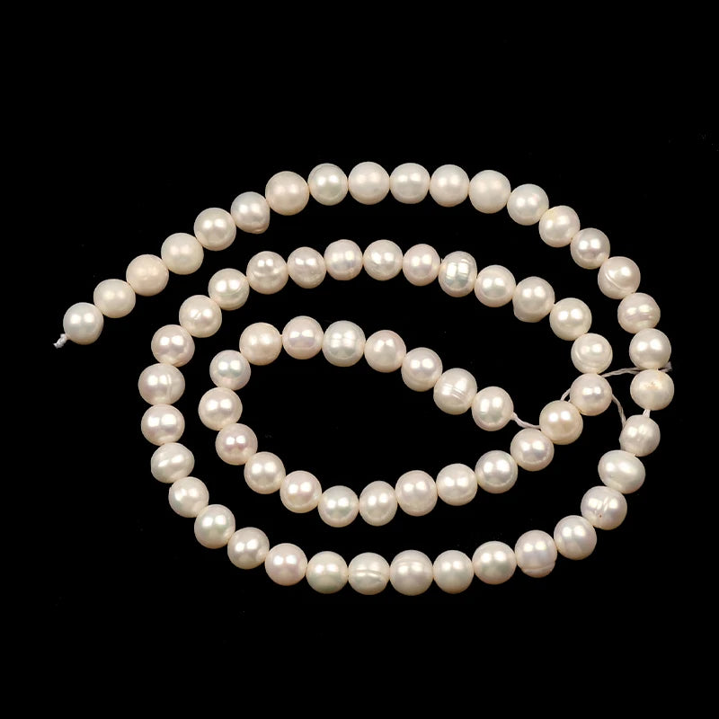 6mm Freshwater Pearl Rice Shape Beads Strand