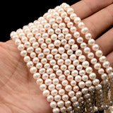 6mm Freshwater Pearl Rice Shape Beads Strand