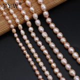 Natural Freshwater Pearls 5-10mm Pink Rice Shape Beads For Jewelry Making