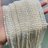 Natural Freshwater Pearls Beads Rice-shaped for DIY Jewelry Making