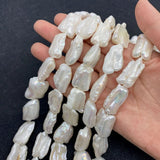 Natural Freshwater Pearls Pipa Beads High Baroque Shape DIY Jewelry