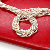 100% Natural Freshwater Pearl Beads for DIY Jewelry Making 3-4mm