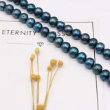 100% Natural Freshwater Round Pearl Beads DIY Jewelry Making