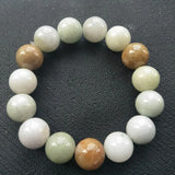 Natural A Jade Jadeite 12mm Beads Bangle Bracelet