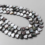 Grey Shell Bead Oval Round Square Mother of Pearl Loose Shells Beads