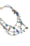 Natural Evil Eye Bead Necklace for Women