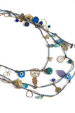 Natural Evil Eye Bead Necklace for Women