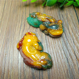 Natural Chicken Blood Jade Colorful Jade Pendant