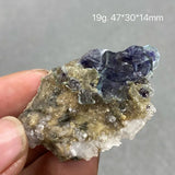 Fluorite Mineral Specimen Cluster Stones 100% Natural +Box