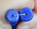 Natural Lapis Lazuli Rondelle Gem Stone Loose Beads 7/15inch