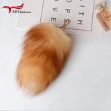 Red Fox Tail Keychain Fur Tassel Bag Charms
