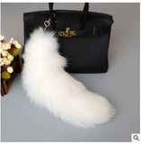 Red Fox Tail Keychain Fur Tassel Bag Charms