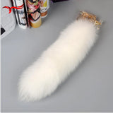 Red Fox Tail Keychain Fur Tassel Bag Charms