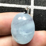 Natural Ocean Aquamarine Necklace Pendant 20x15x9mm