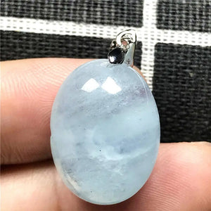 Natural Ocean Aquamarine Necklace Pendant 20x15x9mm
