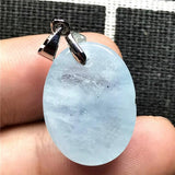 Natural Ocean Aquamarine Necklace Pendant 20x15x9mm