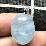 Natural Ocean Aquamarine Necklace Pendant 20x15x9mm