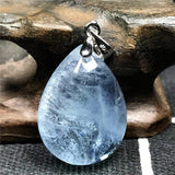 Natural Ocean Aquamarine Necklace Pendant 22x17x9mm
