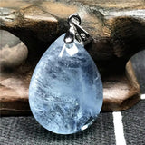 Natural Ocean Aquamarine Necklace Pendant 22x17x9mm
