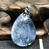 Natural Ocean Aquamarine Necklace Pendant 22x17x9mm
