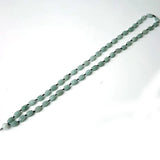 100% Natural Green Jadeite Necklace 10mm Oval Beads