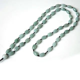 100% Natural Green Jadeite Necklace 10mm Oval Beads