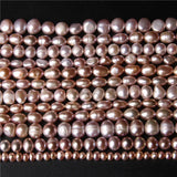 Natural Purple Freshwater Pearl Beads 14''