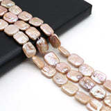 100% Natural Pink Pearl Beads Rectangle 15x20mm