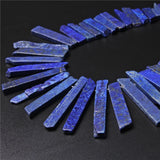 Natural Quartz Point Stone Bead Raw Wand Lapis Lazuli Agat Specimen Beads