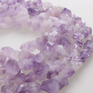 100% Natural Raw Amethysts Crystal Freeform Beads 12-17mm 15-23mm