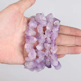 100% Natural Raw Amethysts Crystal Freeform Beads 12-17mm 15-23mm