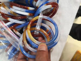 Natural jade handcarved 3 colors bangle bracelets women bangle jade jewelry