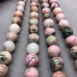 100% Natural Rhodonite Orlets Beads 6-12mm Round