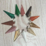 Rose Quart Arrow Pendant Necklace DIY Jewelry