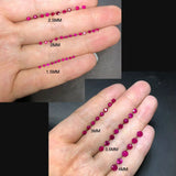 Natural Ruby Loose Gemstone for Silver Mounting DIY Women Ring