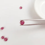 Natural Ruby Loose Gemstone for Silver Mounting DIY Women Ring