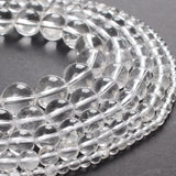 Natural Clear Quartz Crystal Round Beads 4-12mm