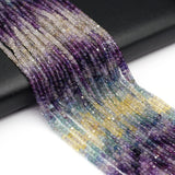 Natural Stone Beads Fluorite Citrine Loose Crystal Bead Jewelry Making Diy