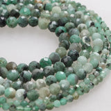 100% Natural Small Faceted Emerald Loose Beads 2 3 4mm Gemstone