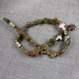 Natural Stone Tiger Eye Cross Shape Beads for DIY Jewelry Making