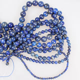 Natural Lapis Lazuli Stone Beads Round Loose Beads 4-12mm for DIY Jewelry