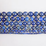 Natural Lapis Lazuli Stone Beads Round Loose Beads 4-12mm for DIY Jewelry