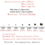 Natural Stone Small Beads Top Faceted Terahertz 2/3/4/5/6/8/10mm Section