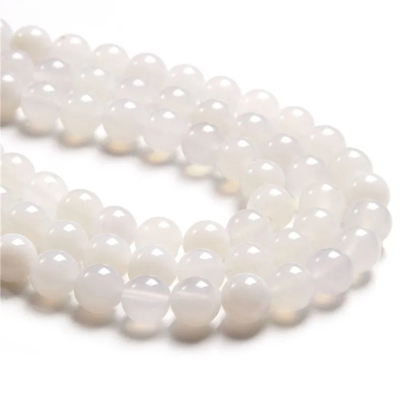Natural Stone Agates Beads 4/6/8/10/12mm Strand 15''