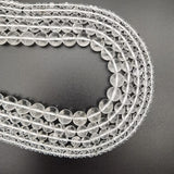 Clear Rock Crystal Quartz Stone Beads for Jewelry Making DIY Bracelet Necklace