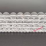 Clear Rock Crystal Quartz Stone Beads for Jewelry Making DIY Bracelet Necklace