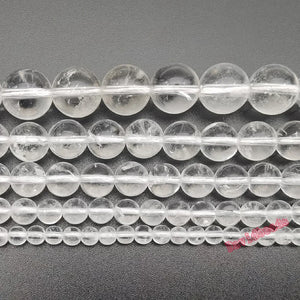 Clear Rock Crystal Quartz Stone Beads for Jewelry Making DIY Bracelet Necklace