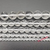 Clear Rock Crystal Quartz Stone Beads for Jewelry Making DIY Bracelet Necklace
