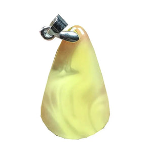 Natural Yellow Amber Pendant Jewelry Silver 25x15x5mm Beads